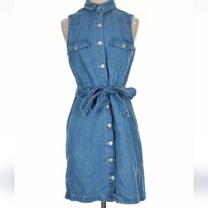 Velvet Heart Blue Denim Mini Dress